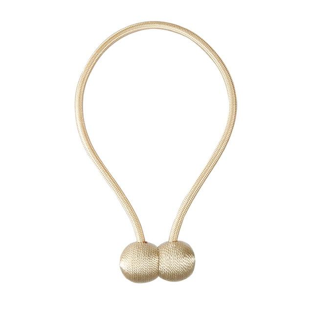 Magnetic Curtain Tie Backs | Decorative Drape Holdbacks | No-Drill Window Accessory