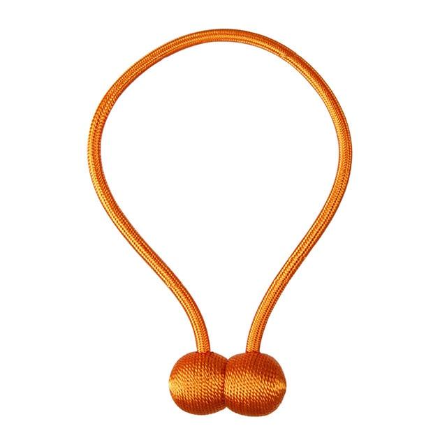 Magnetic Curtain Tie Backs | Decorative Drape Holdbacks | No-Drill Window Accessory