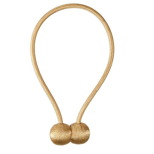 Magnetic Curtain Tie Backs | Decorative Drape Holdbacks | No-Drill Window Accessory