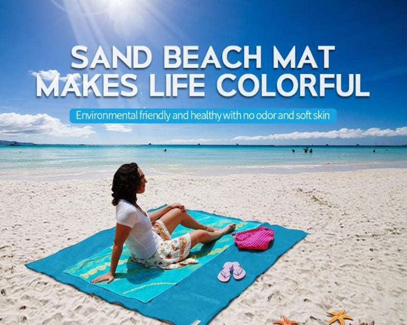 Sand Free Beach XXL Towel and Oversized Picnic Mat 200x200 cm