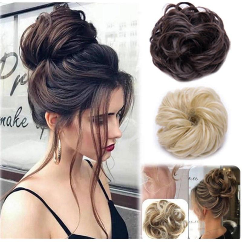 Effortless Messy Bun Hair Scrunchie – Voluminous Instant Updo Hairpiece in Natural Shades for Easy Everyday Styling