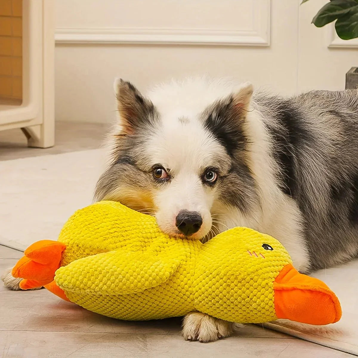 Calming Duck Dog Toy, Anti-Anxiety Plush Pet Comfort
