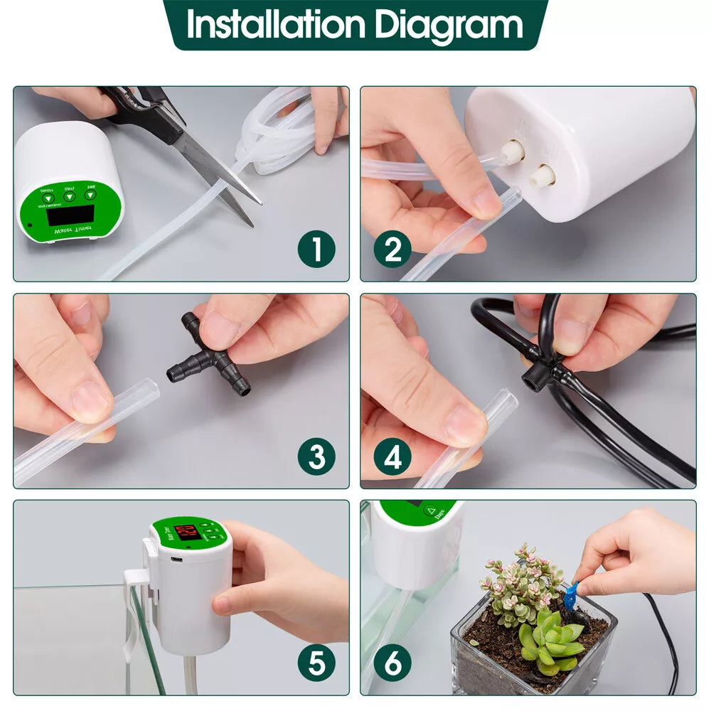 Automatic Indoor Plant Watering System | Smart Drip Irrigation Pump & Timer