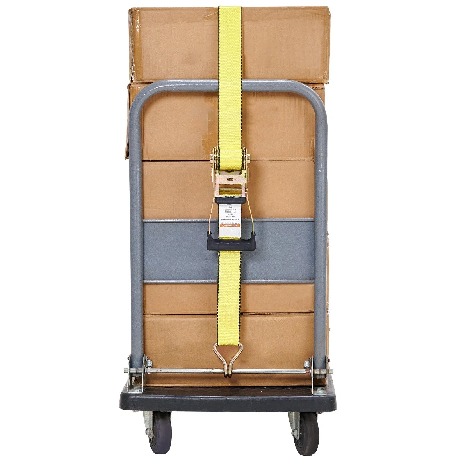 4 Pack Ratchet Tie Down Straps | 5000 lbs, 2" x 15', Heavy Duty Double J Hook