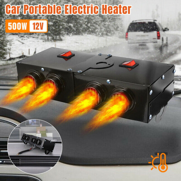 500W Electric Car Heater | Portable Defroster Fan for Auto