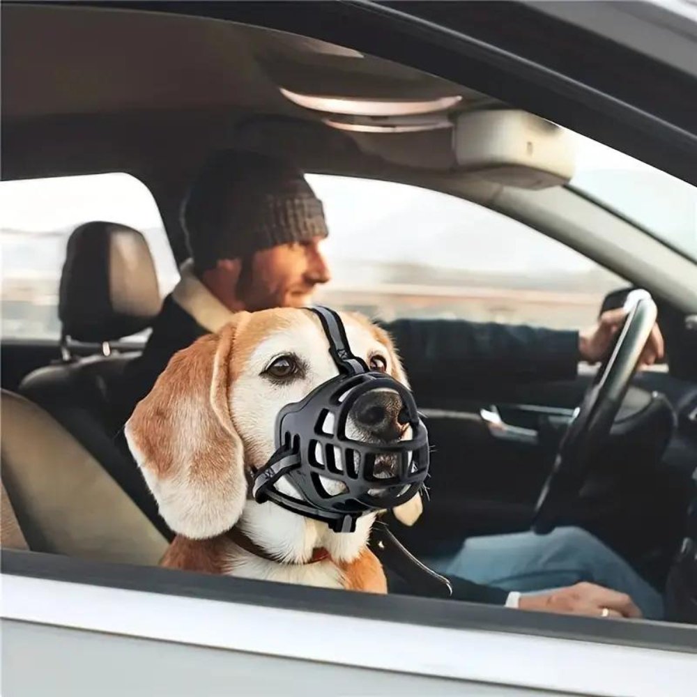 Adjustable Dog Muzzle | Anti-Bite Basket Muzzle for Training