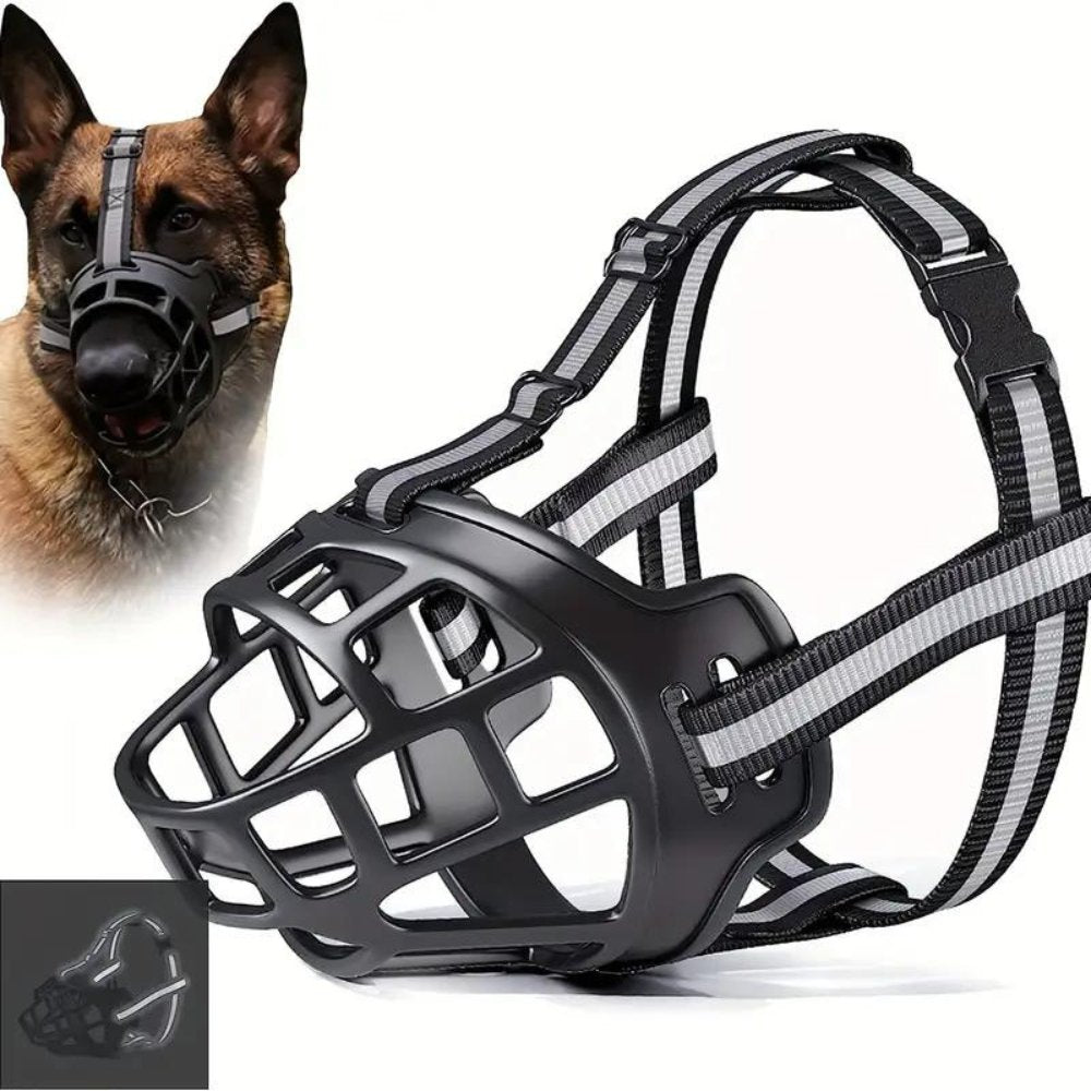 Adjustable Dog Muzzle | Anti-Bite Basket Muzzle for Training