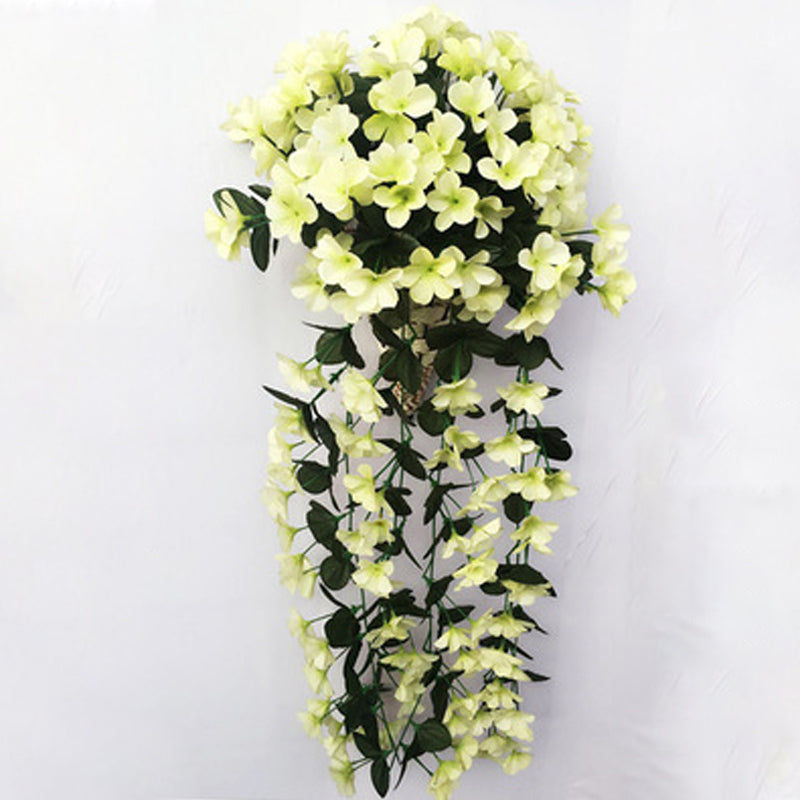 Artificial Hanging Orchid Silk Flower Bunch | Vibrant Faux Floral Garden Decor
