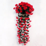 Artificial Hanging Orchid Silk Flower Bunch | Vibrant Faux Floral Garden Decor