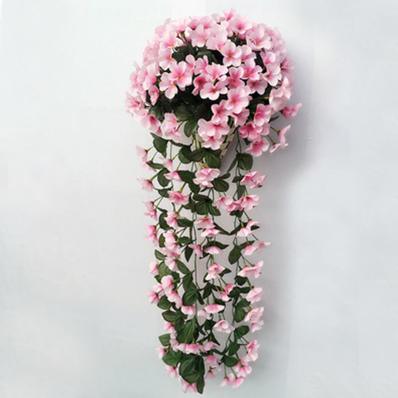 Artificial Hanging Orchid Silk Flower Bunch | Vibrant Faux Floral Garden Decor
