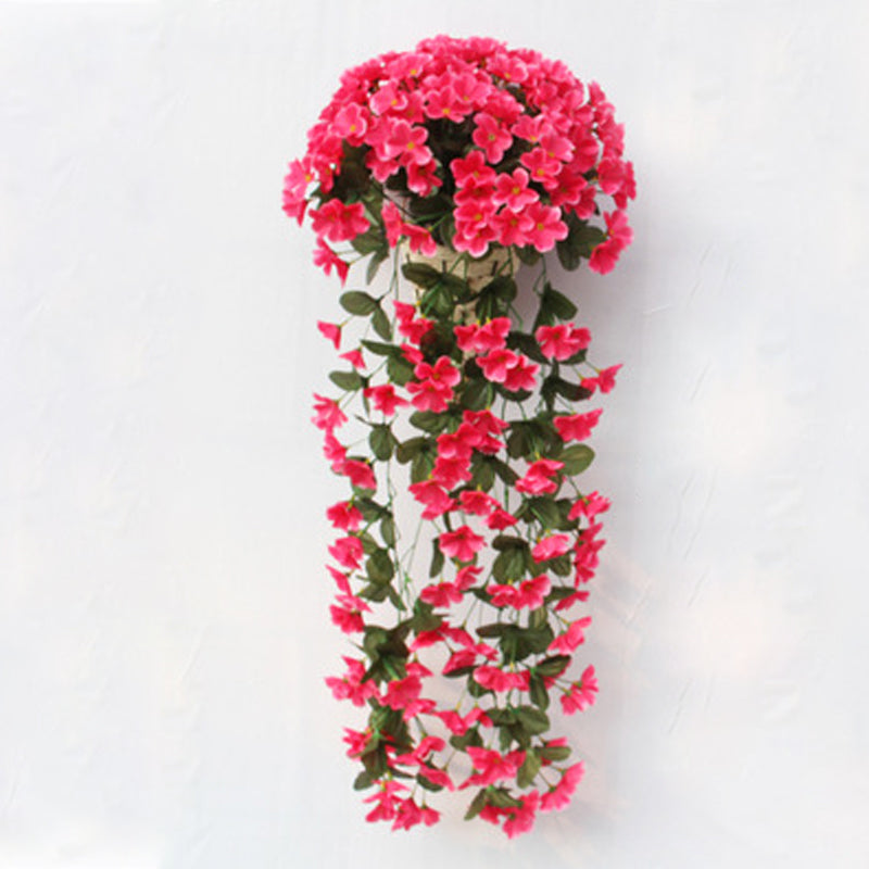 Artificial Hanging Orchid Silk Flower Bunch | Vibrant Faux Floral Garden Decor