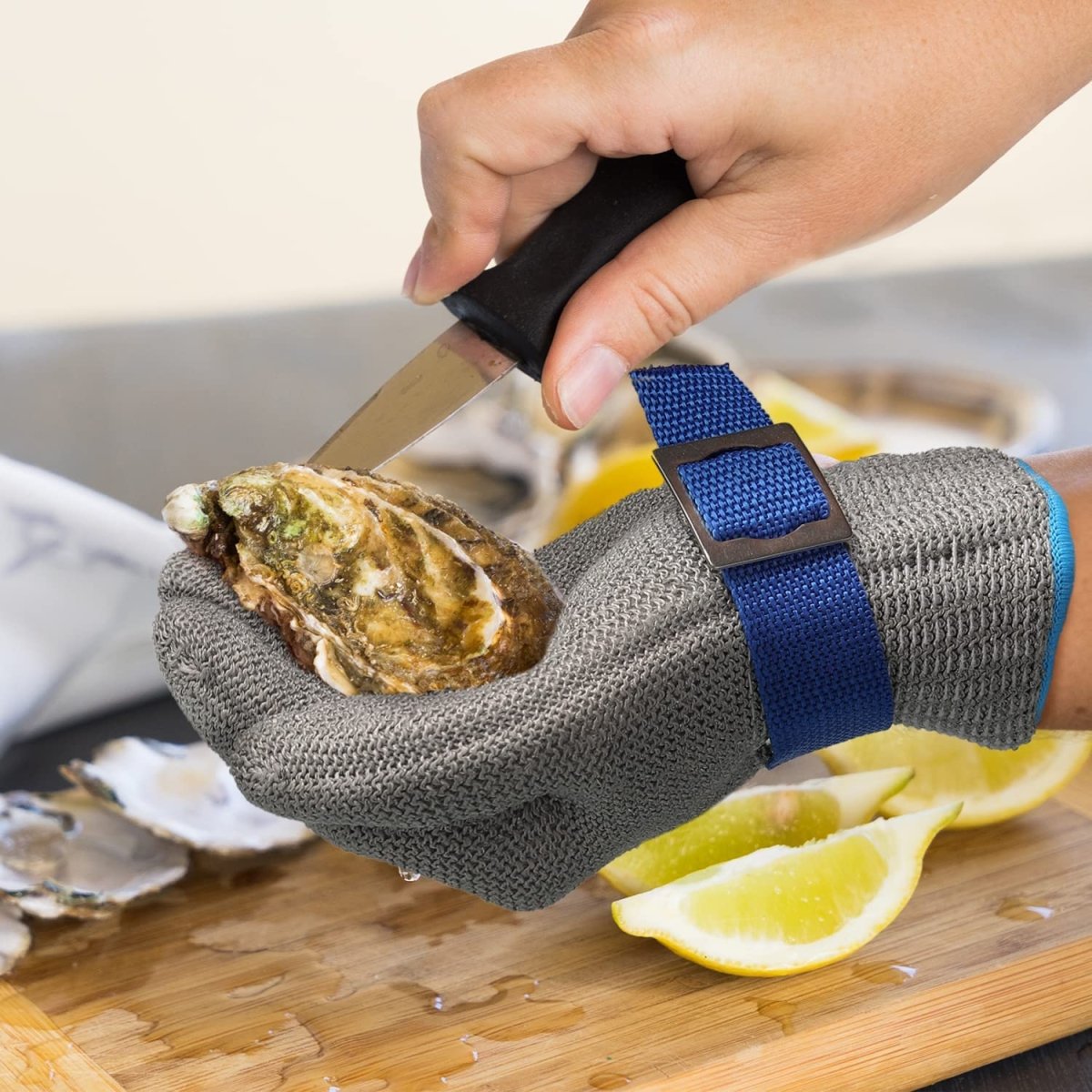 Stainless Steel Mesh Cut Resistant Gloves | Butcher Safety & Kitchen Slicing