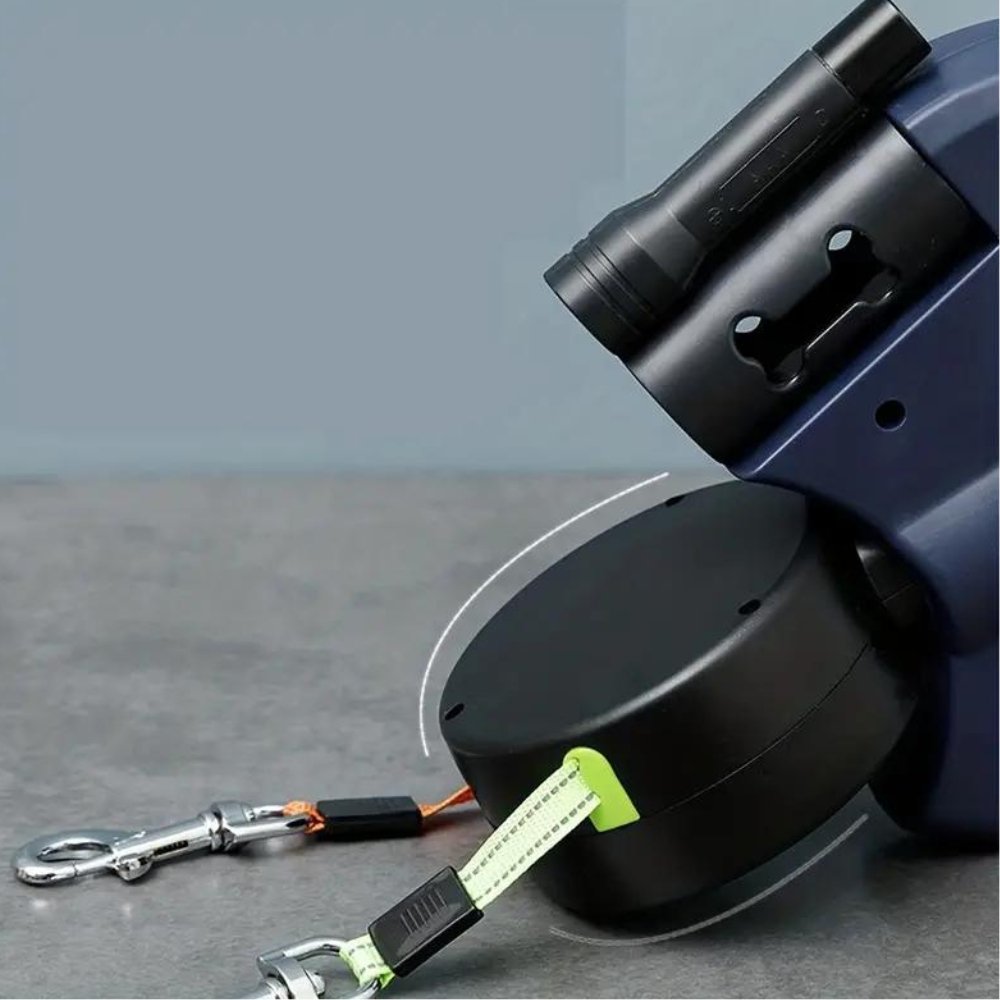 No-Tangle Double Dog Leash | Dual Pet Walking Coupler & Splitter