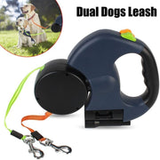 No-Tangle Double Dog Leash | Dual Pet Walking Coupler & Splitter