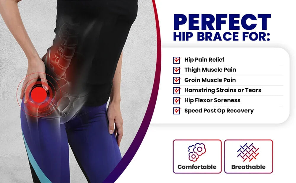 Orthopedic Hip Support Brace | Sciatica & Groin Compression Wrap