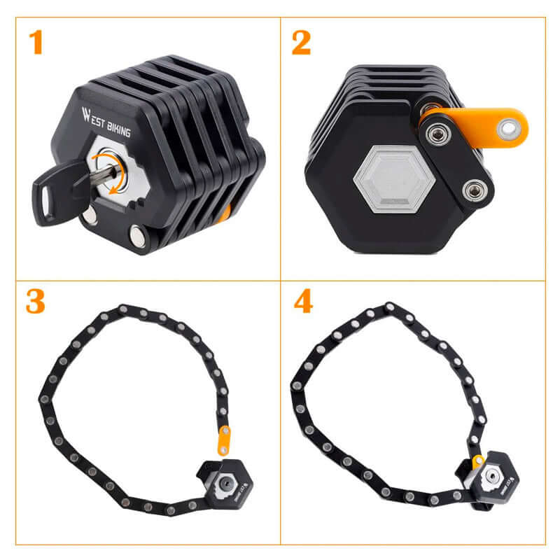 Heavy Duty Anti-Theft Bike Lock | High Security Bicycle Chain