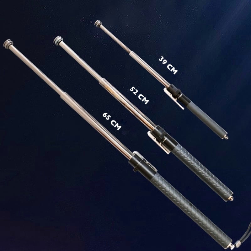 Automatic Telescopic Walking Stick with Anti-Slip Grip – One-Click Folding Support Cane for Outdoors
