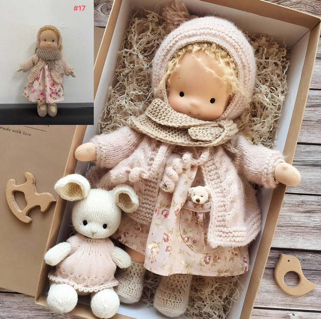Handmade Waldorf Doll | Soft, Organic Toy for Emotional Development