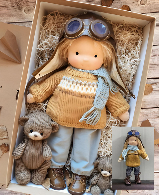 Handmade Waldorf Doll | Soft, Organic Toy for Emotional Development