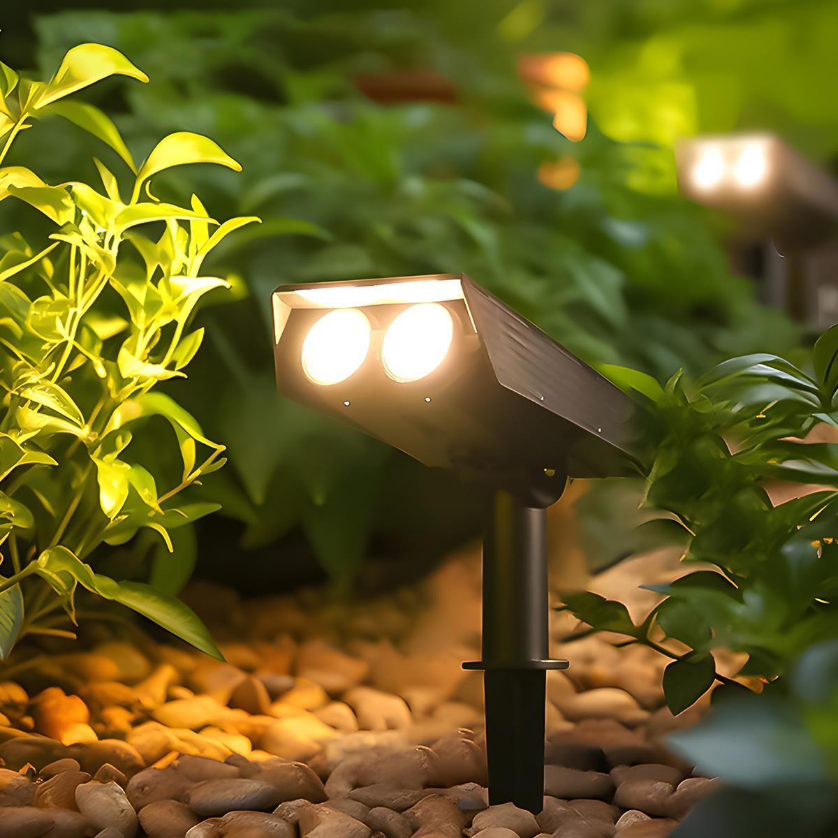 Waterproof Solar LED Spotlight | Adjustable Focus Beam Landscape Light