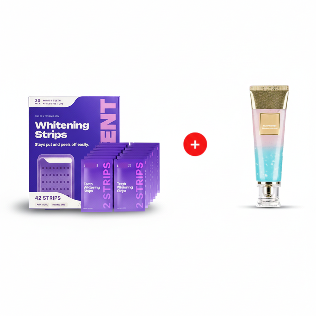 Purple Teeth Whitening Strips | Color-Correcting PAP+ Stain Removal