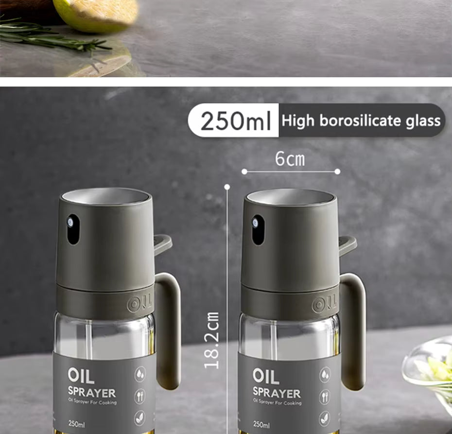 Glass Olive Oil Sprayer | 250ml Air Fryer & Cooking Dispenser
