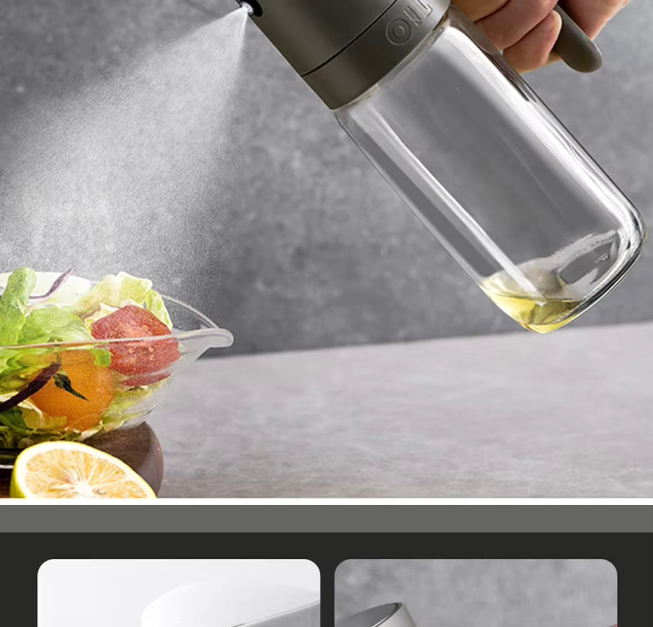 Glass Olive Oil Sprayer | 250ml Air Fryer & Cooking Dispenser